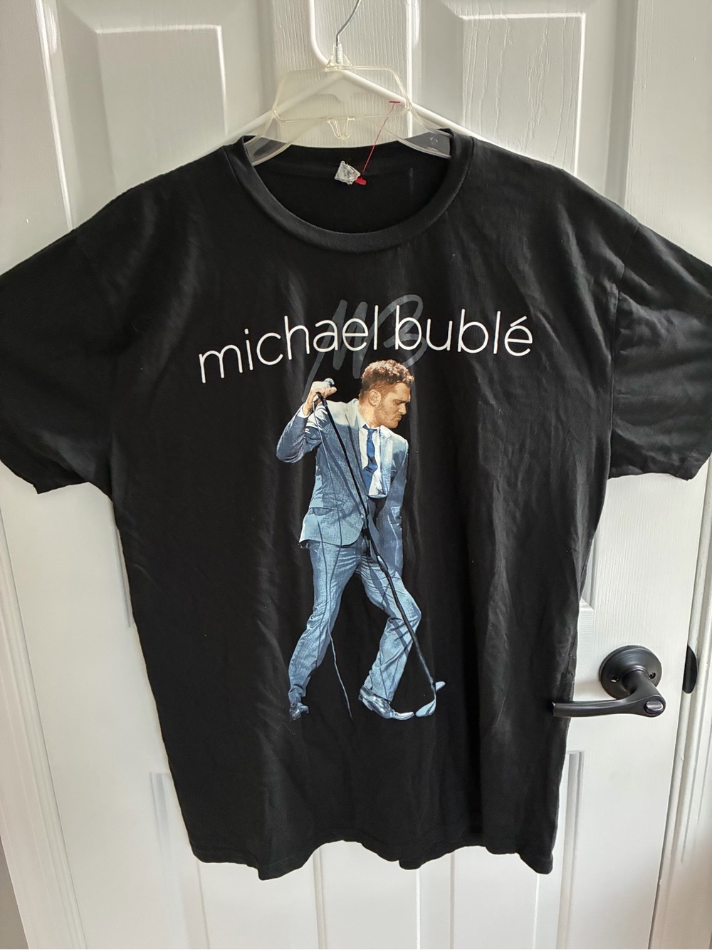 Michael Buble Black Graphic 2014 WorldTour T-Shirt XL